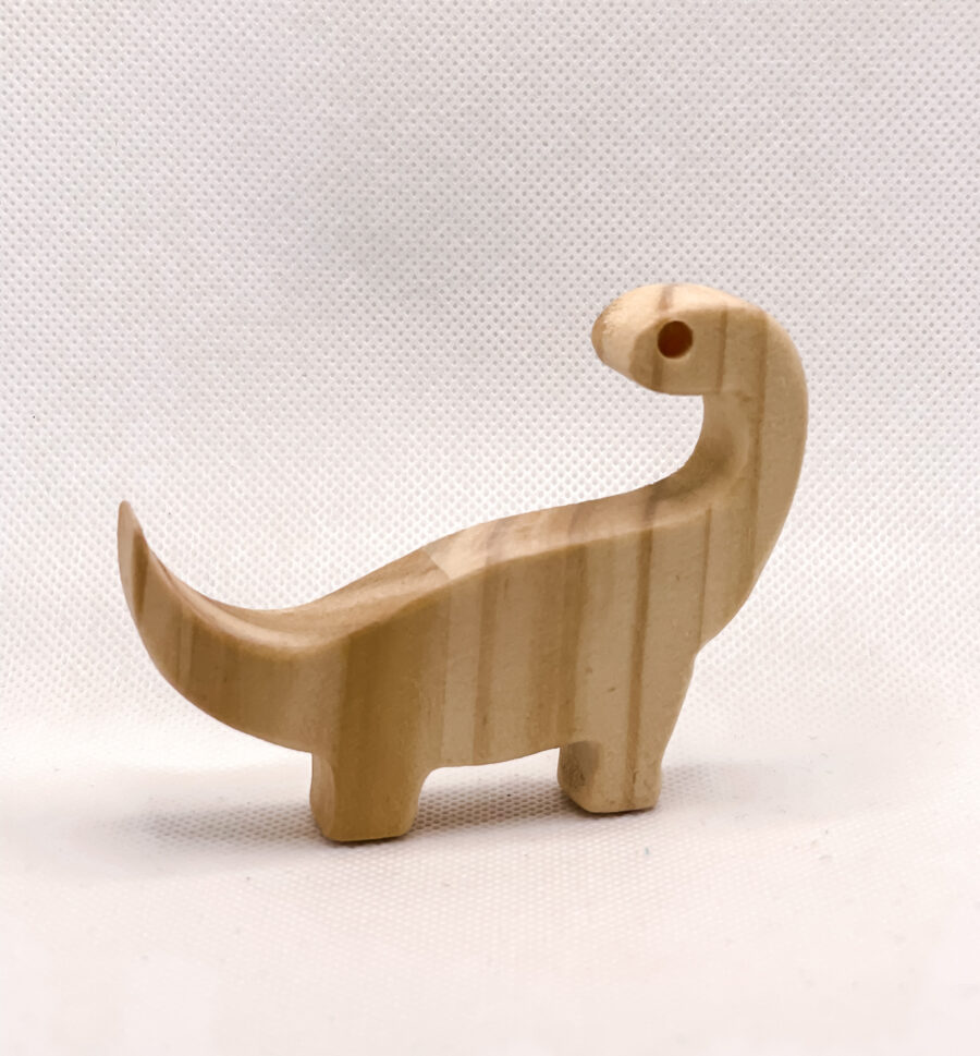 brontosaurio de madera montessori