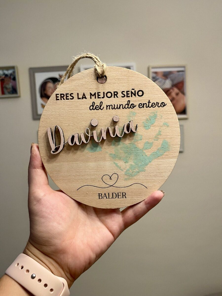 Circulo decorativo regalo personalizado señorita