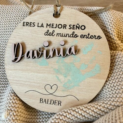 Circulo decorativo regalo personalizado señorita