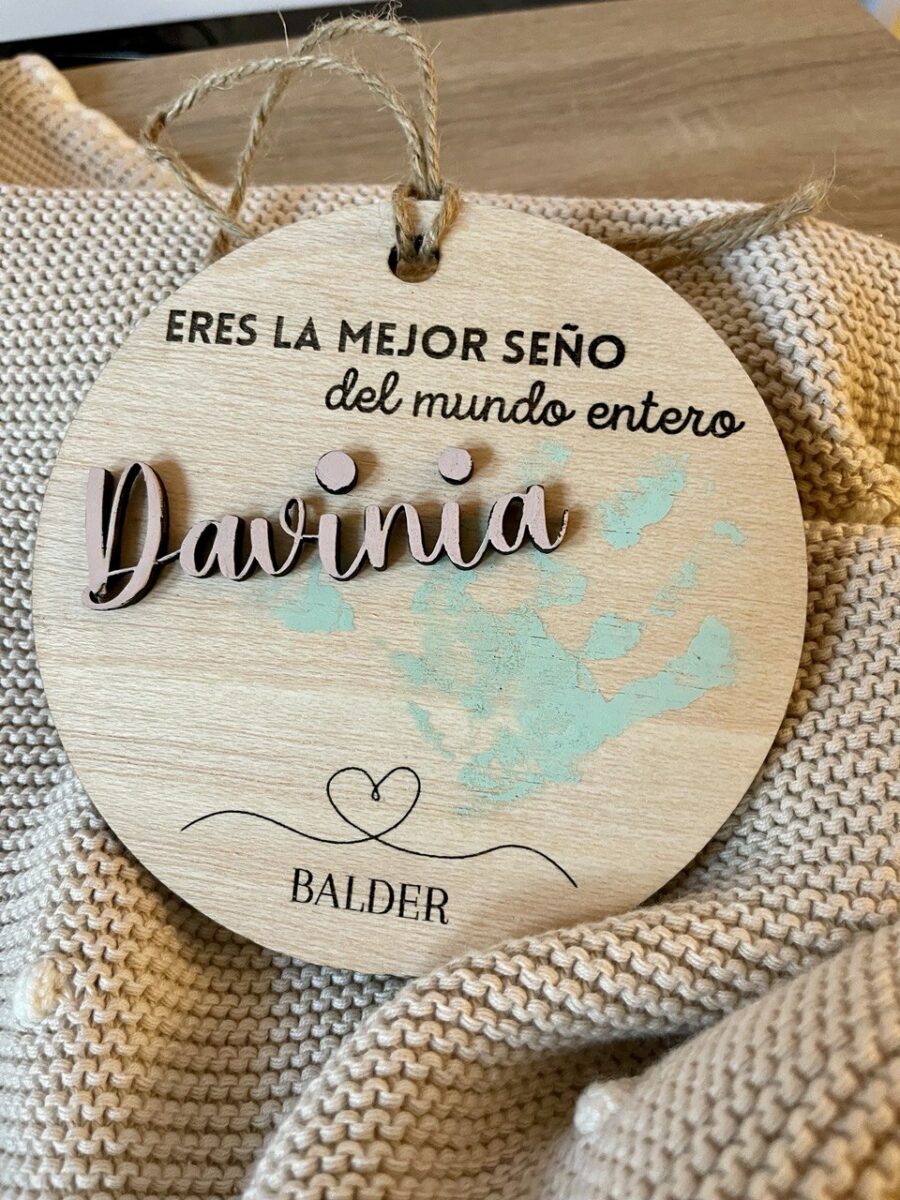 Circulo decorativo regalo personalizado señorita