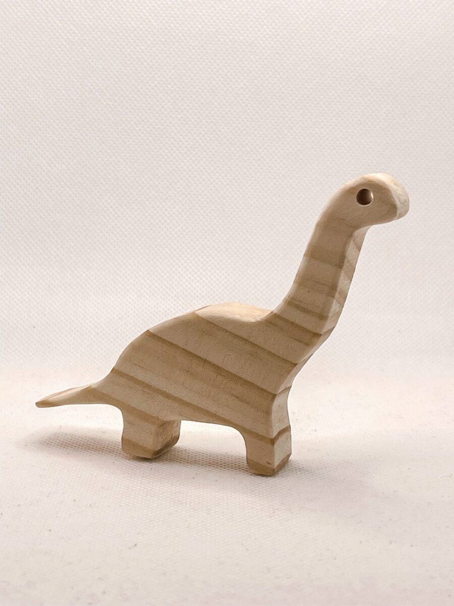 dinosaurio de madera montessori braquiosario