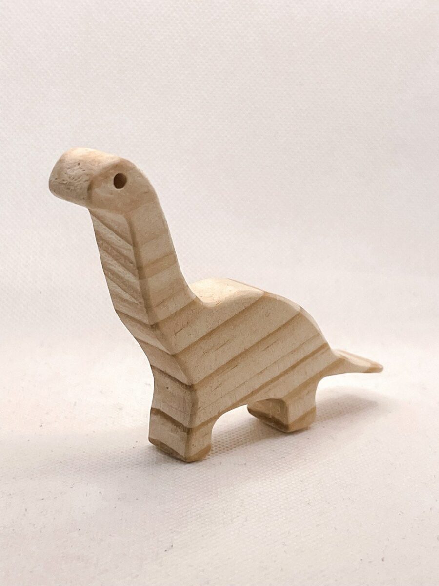 dinosaurio de madera montessori braquiosario